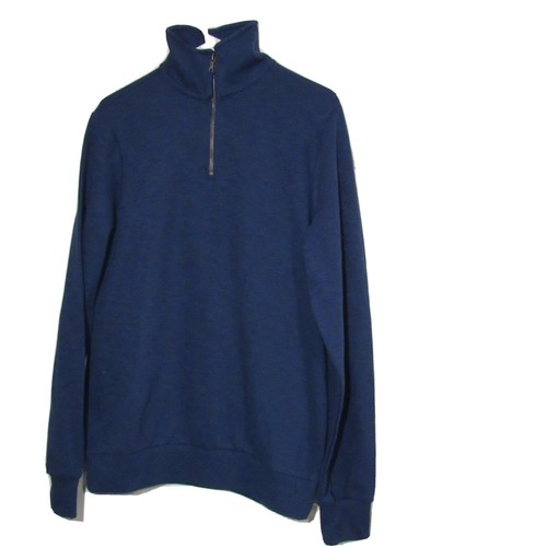 St. John's Bay Mens Blue, L/S, 1/4 Zip Pullover Cotton Shirt, Size S