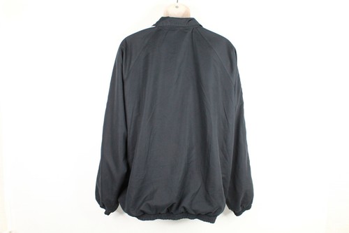Adolfo Sport Jacket Mens 2XL Black White Windbreaker Full Zip Long Sleeves - Picture 5 of 8