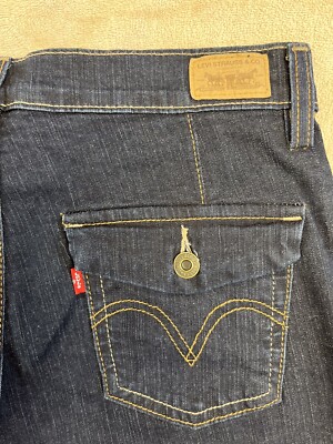 Levi's 512 Perfectly Slimming Bootcut Women's Size 10 Blue Cotton Denim Jeans