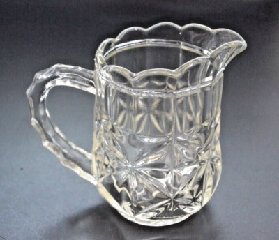 Vintage Pressed Glass Milk Jug / Cream Jug 1940's Excellent Condition 10cm High