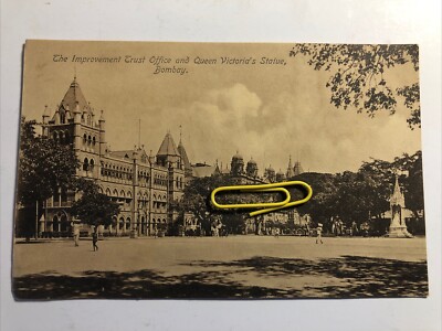 The Improvement Trust Office & Queen Victoria s Statue Bombay (Mumbai) Unposted