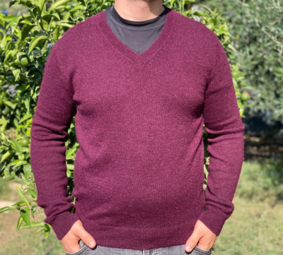 Rare Prada Milano Alpaca Casual Knit V-Neck Sweater Pullover