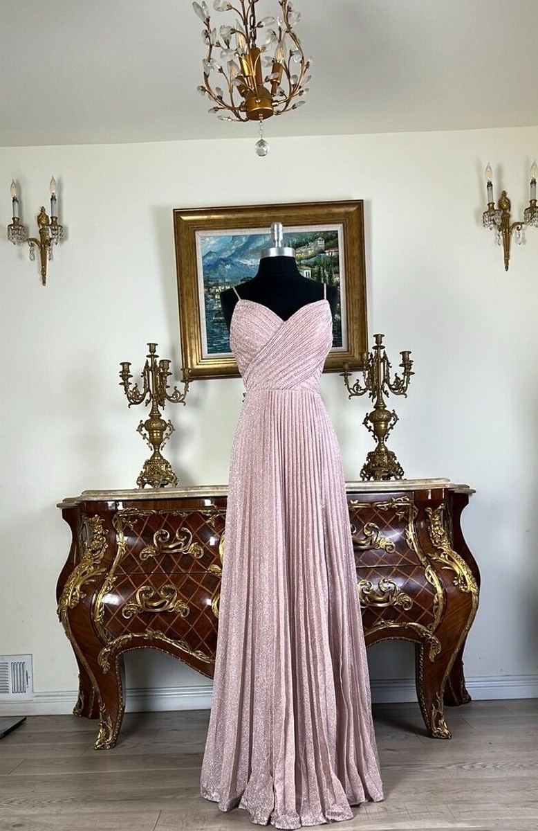 Women's Formal Metallic Pleated Skirt Pageant Long Evening Gown prom dress | eBay Women's Formal Metallic Pleated Skirt Pageant Long Evening Gown prom dress | eBay