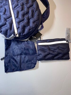 Go Dash Dot Womens Navy Blue Puffy Backpack NWT $155 | eBay display picture 2