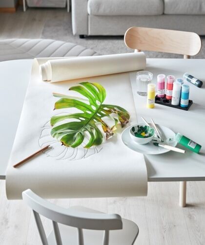 IKEA Zeichenpapier Rolle für Kinder 30M Kunstdruckpapier Rolle für Kind Malen & Skizzieren - Bild 4 von 9