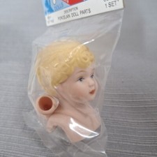 Spare Parts Porcelain Doll Child Blond Short Hair Head Hands DLP 7562 NEW