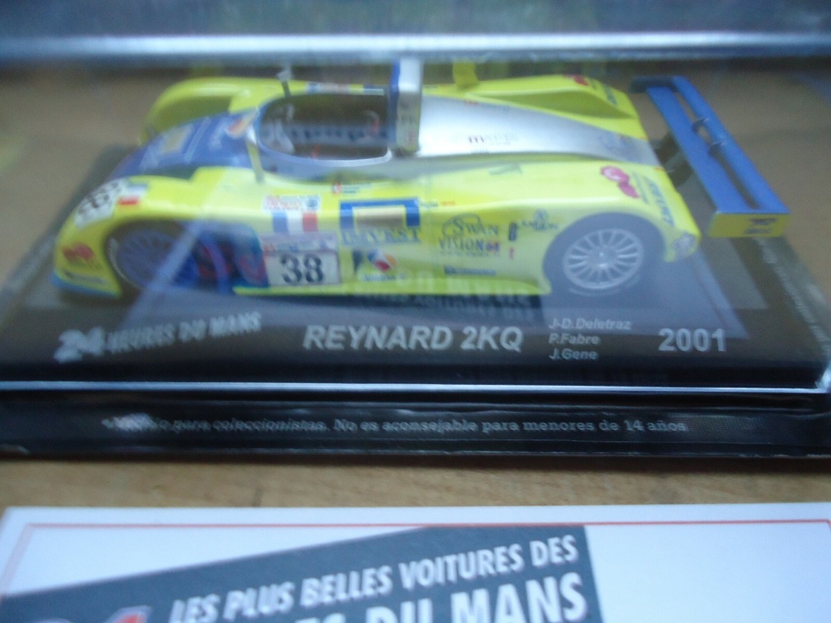 Modèle Réduit 1/43 IXO ALTAYA - Reynard 2KQ #38 Des 24H Du Mans 2001, Jaune, Occasion Comme Neuf