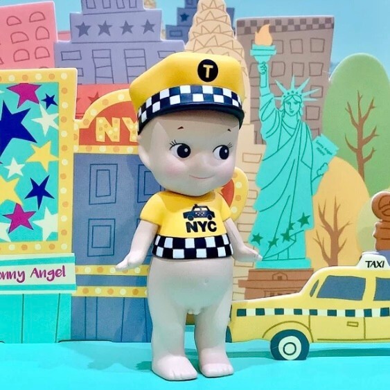 Authentic Sonny Angel in New York mini figure Yellow Cab