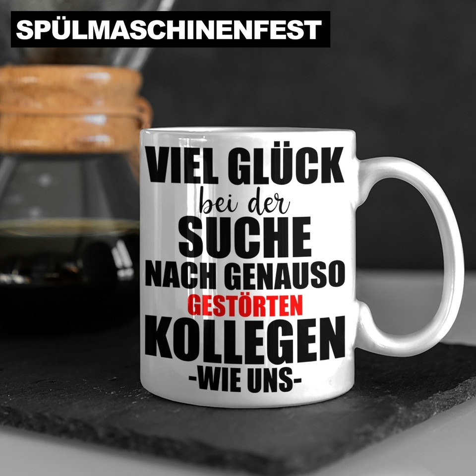 Jobwechsel Tasse Geschenk Kollege Kollegin Kaffeetasse Abschiedsgeschenk Neuer E - Foto 2