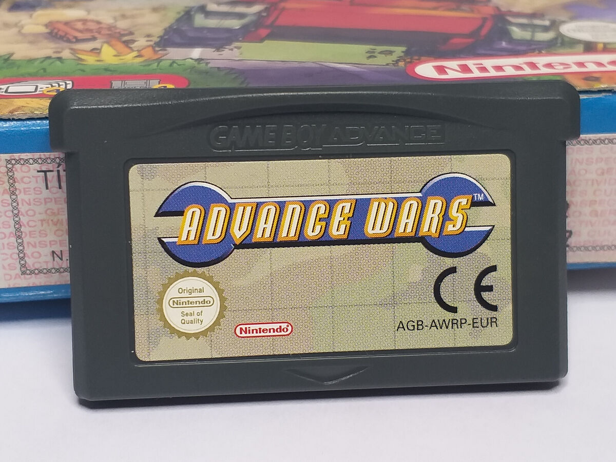 2002 Nintendo GBA Gameboy Advance ADVANCE WARS with BOX & Manual