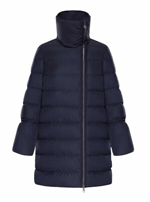 Moncler Lobelia Bell Sleeve Puffer Coat Black Down Size 2 Medium