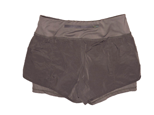 Smoothfeel Brand women’s Lined Gray running shorts/zip pocket W26/L4 SZ Medium - 第 3/3 張圖片