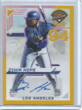 Zyhir Hope 2025 Panini Prospect Edition Gold Prizm Autograph Rookie #05/10