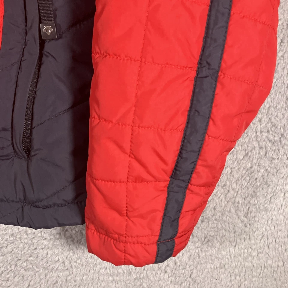 Descente Quilted Puffer Full Zip Jacket Mens Large Red Black Skiing Gorpcore - Image 2 of 4