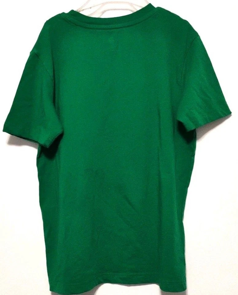 Camisa del Día de San Patricio para Niños Talla Mediana Verde Manga Corta Tréboles Huesos Grap Foto 2 de 4