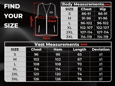 For Men Heated Vest Heating Jacket Electric Thermal Winter Warm