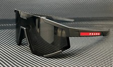 PRADA LINEA ROSSA PS 04WSF DG006F Matte Black Dark Grey Men's 63 mm Sunglasses