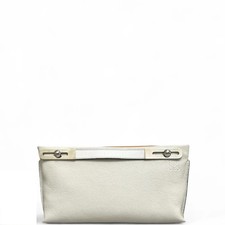Loewe Small Missy Bag White Yellow Grained Ca...