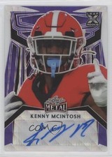 2023 Leaf Metal Portrait Auto Purple Wave 3/4 Kenny McIntosh #PA-KMI Auto 4z8