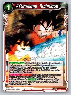 Afterimage Technique BT5-023 C Counter Sparking Extra Dragon Ball Super TCG