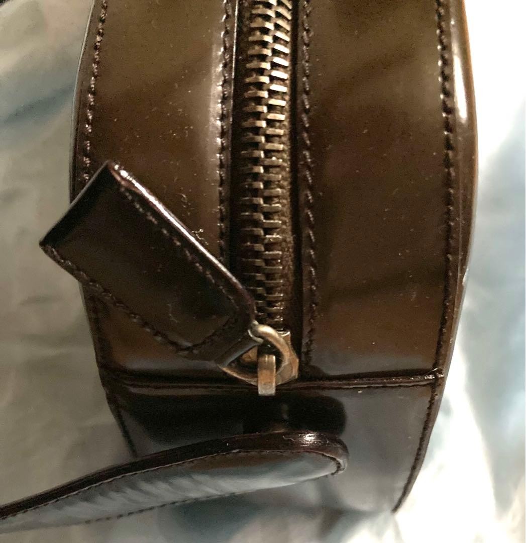 Rare PRADA Enamel Shoulder Bag with Storage Bag thumbnail 5