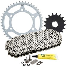 NICHE Sprocket Chain Set for Suzuki GSXS750 17/43 Tooth 525 O-Ring Front Rear