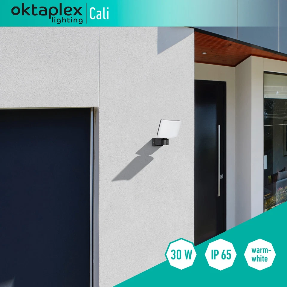 B-Ware LED Außenstrahler IP65 Flutlicht Anthrazit Fluter 230V Außenwandleuchte - Bild 3 von 4