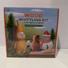 Wood Whittling Kit for Beginners-Complete Whittling Set with 4pcs Wood Carving