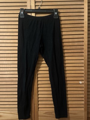 Cat & Jack Girls Black Elastic Waist Soft Straight Leg Leggings; Size XL (14-16)