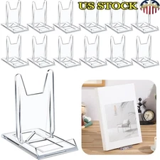 Acrylic Book Stand Display Easel Adjustable Clear Multi-Purpose Holder Art New
