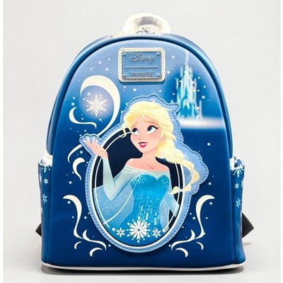 disney frozen 2 mini backpack Anna and Elsa Sided including a matching accessory pouch that makes for the perfect bag charm and a printed matching lunch box showcasing beloved characters in a soft Wondapop - Frozen - Elsa