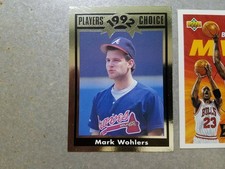 Mark Wohlers Atlanta Braves Silver 1992 Cartwrights Oversize RARE ODDBALL
