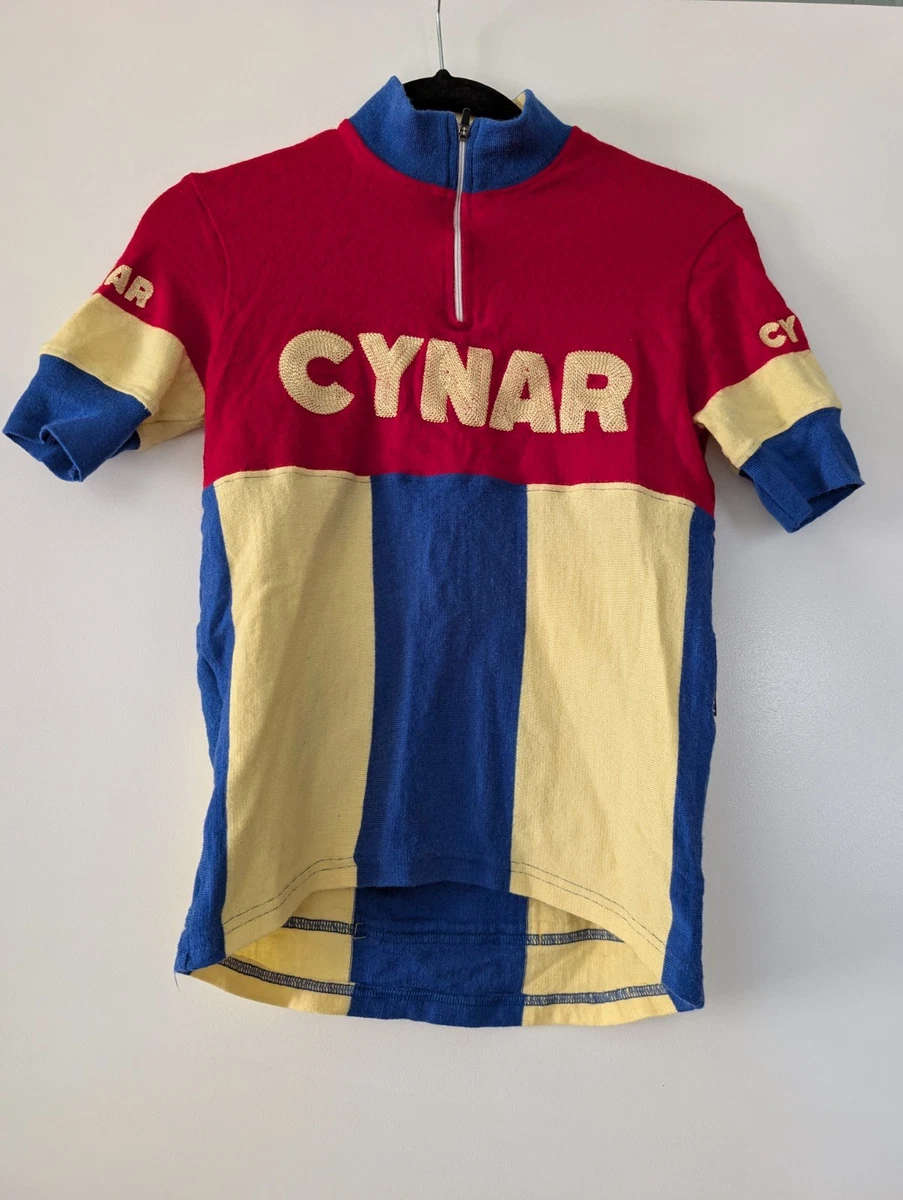 Maillot Cyclisme Vintage En Laine - Taille S - Vélo Bici - NOS