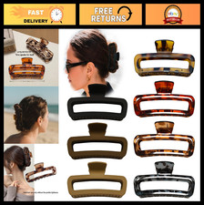 5" Large Hair Claw Clips - No Slip Matte & Glossy XL Clips for Thick Curly Hair,