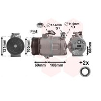 Kompressor Klimaanlage FüR Opel Meriva Astra G CC 1.6 16V