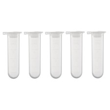 20Pcs 5ml Plastic Centrifuge Tubes with Attached Cap Round Bottom Graduated Mark
