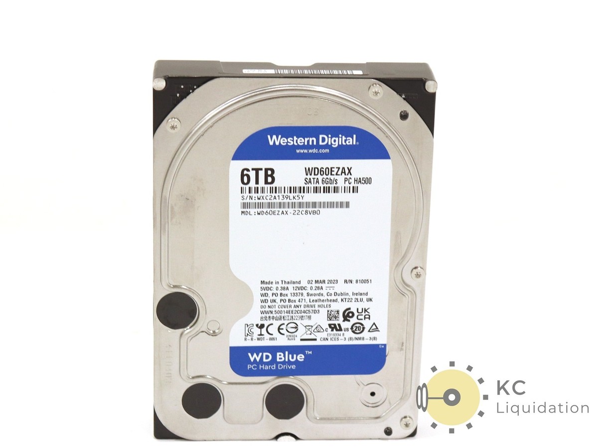 Western Digital Blue WD60EZAX 6TB SATA Internal Desktop Hard Drive