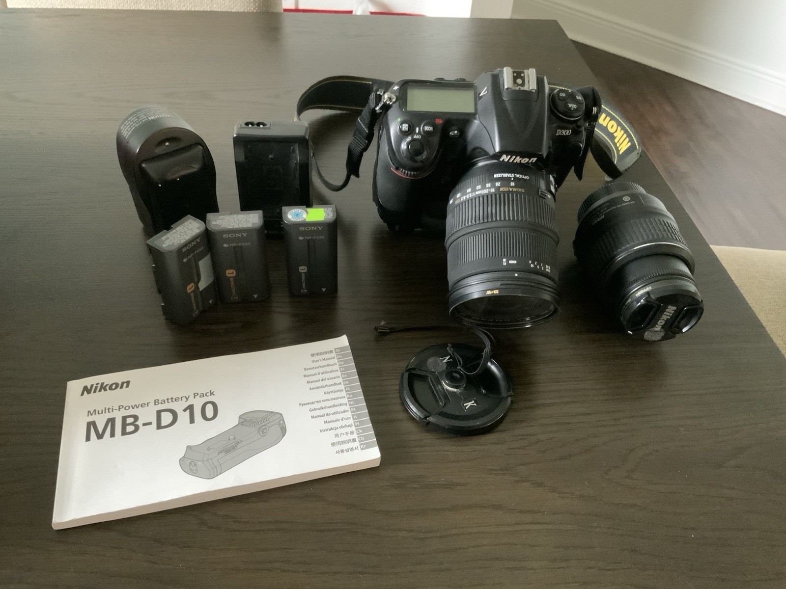 Nikon D5000 DSLR Camera Bundle w/ Sigma 18-250mm Lens, Extra Nikon Lens, Batteri