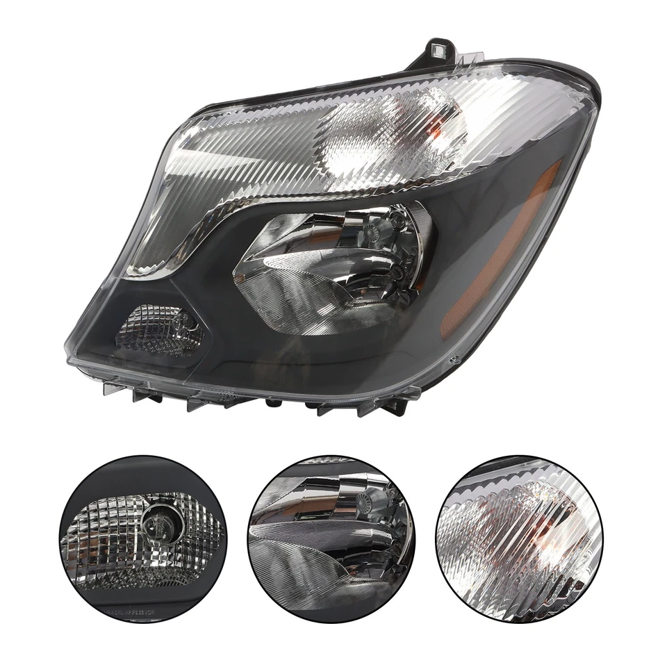 For 2014-2018 Mercedes-Benz Sprinter 2500 3500 Left Right w/Bulb Pair Headlights - Image 4 of 4