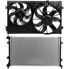 Electric Cooling Fan& Radiator Kit for 11-14 Volkswagen Beetle Volkswagen Jetta