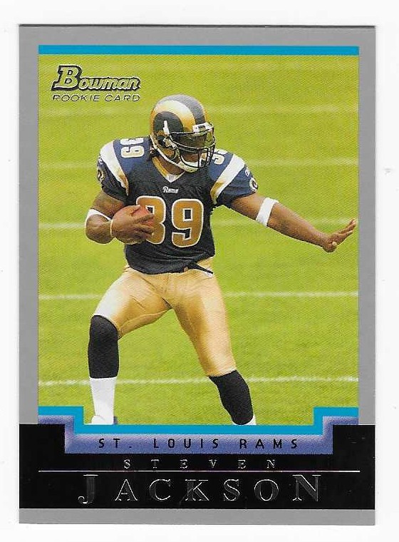 2004 Bowman Rookie Steven Jackson St. Louis Rams Football Card #260 RC