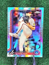 2025 Topps Chrome Spencer Strider Prism Refractor #46 Braves