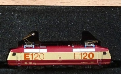 MÄRKLIN MINICLUB SONDER INSIDER RAKETE IN HOLZBOX ''BR120 E-LOK '' SPEZIAL Nur 500