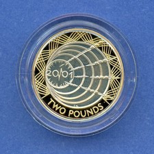 2001 UK Marconi Wireless Radio 24g Silver Proof Piedfort 2 Pounds Coin OGP COA