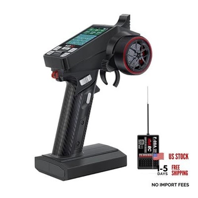 HOTRC CT-8A RC Transmitter and Receiver 8 Channel 2.4ghz Hand Plastic+1RX