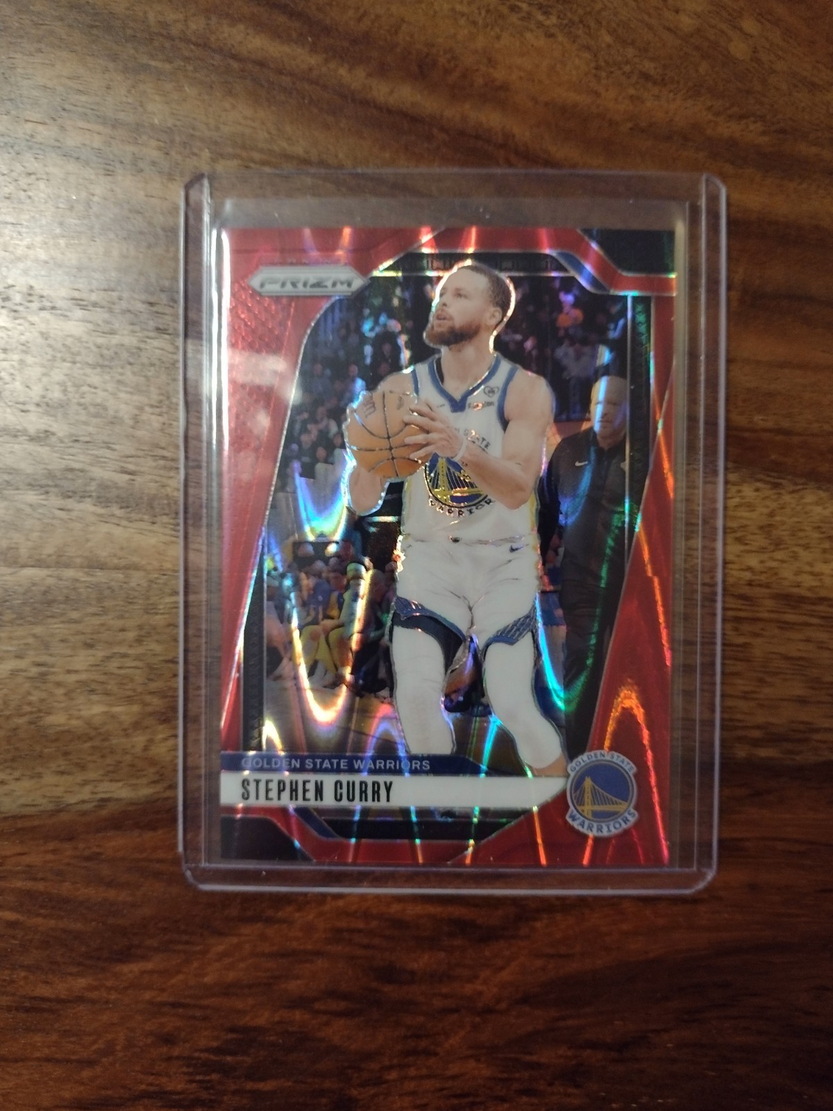 2024 PANINI PRIZM RED SEISMIC #134 STEPHEN CURRY 270/299