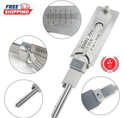 Hook And Pickup Tool Kit 2 In 1 Portable Lock Picking Set Ergonomic Handle