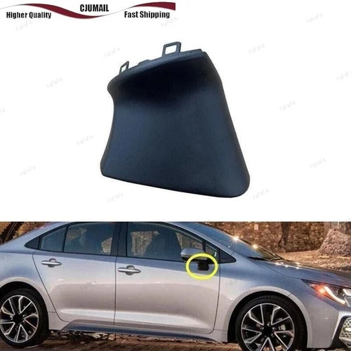 For Toyota Corolla 2020-2024 Right Rearview Mirror Cover Holder Base Bezel Cap
