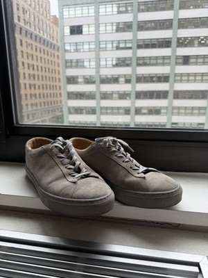 Koio Capri Sneakers Suede Charcoal Men's Size 9 US - 42  EU Excellent Condition