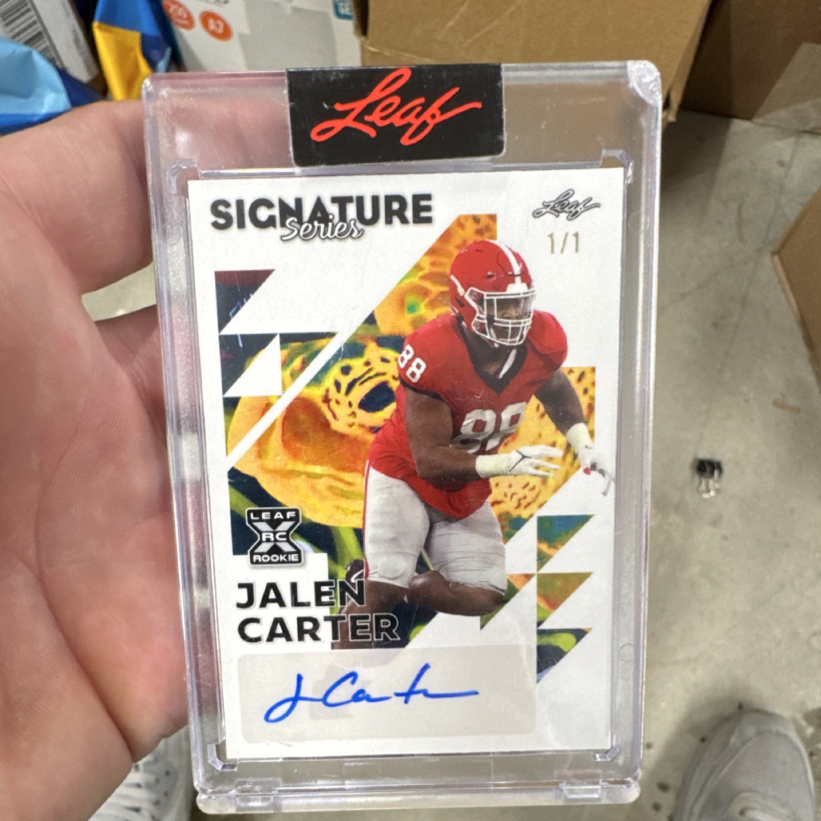 Jalen Carter Leaf Signature Series #BAJC1 Base